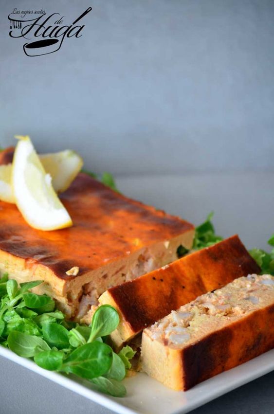 Pastel de rape y langostinos cortes