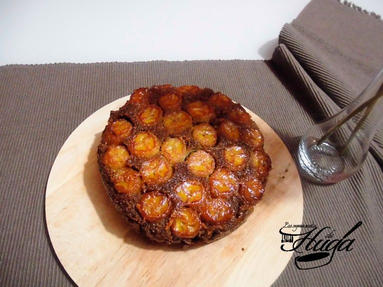 Bizcocho de plátano y caramelo