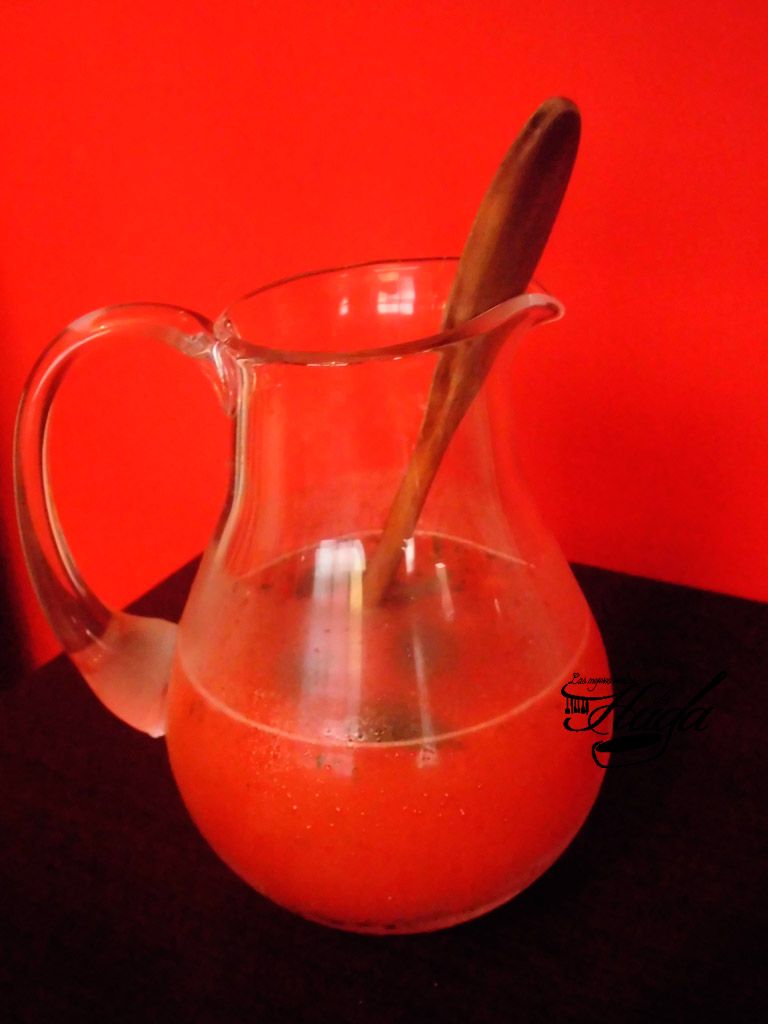 Bebida refrescante de fresa