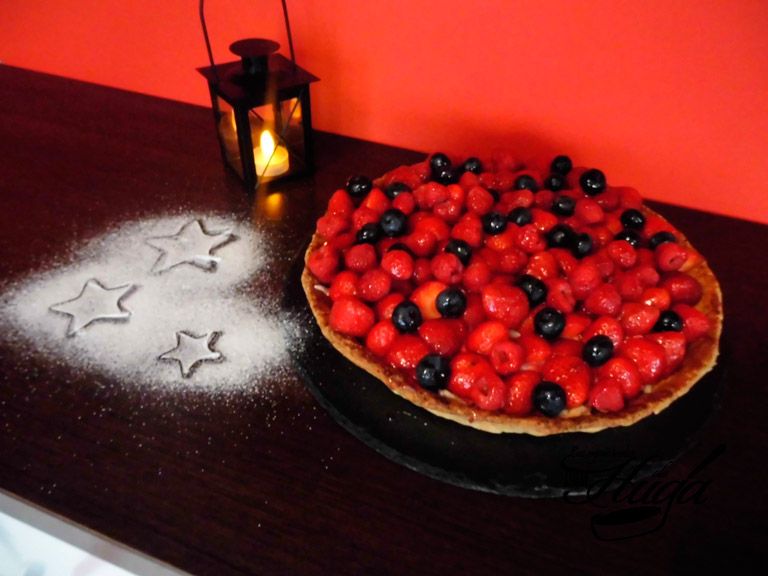 Tarta de frutas del bosque