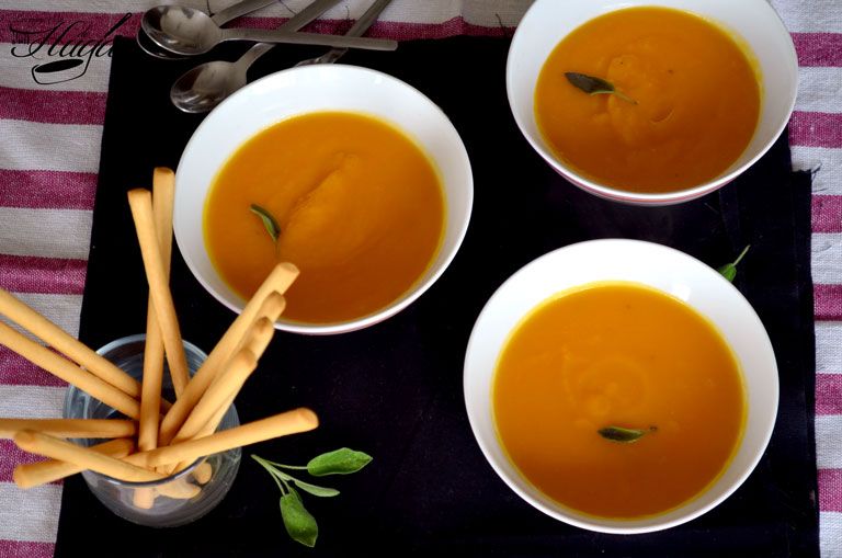 Crema de Calabaza con salvia