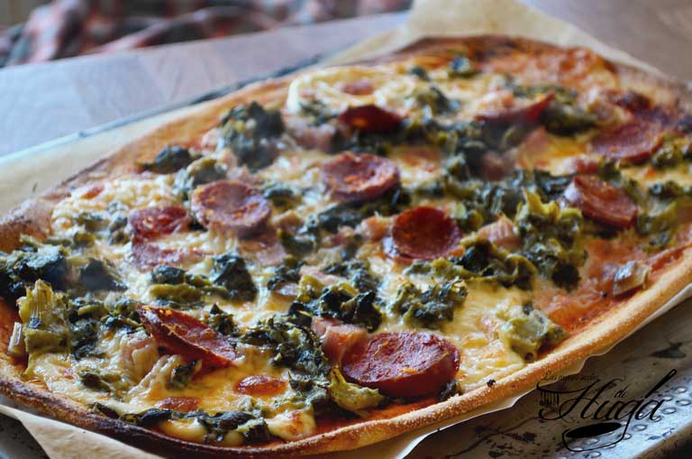 Pizza de cocido