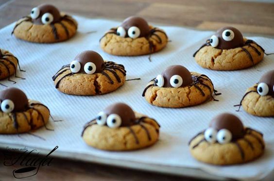 Galletas arañas halloween