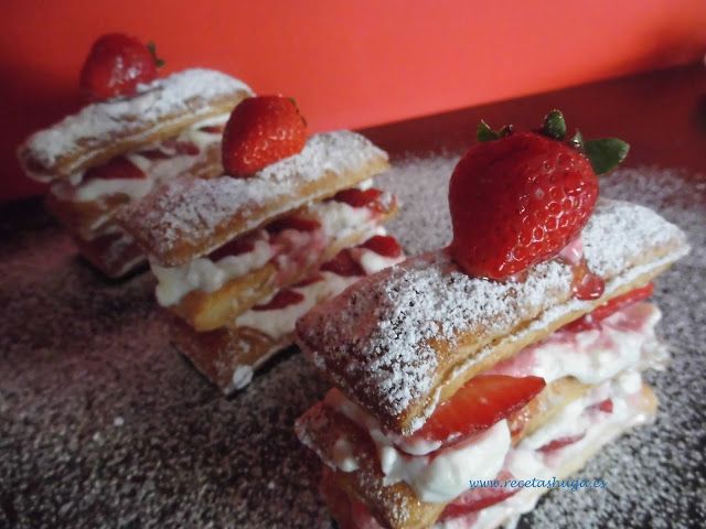Milhojas de fresa