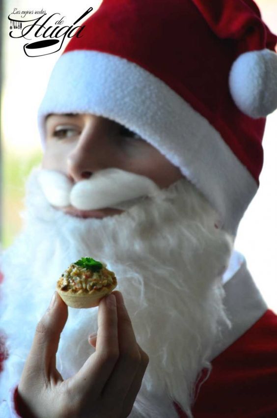 Tartaletas de falso centollo Papá Noel