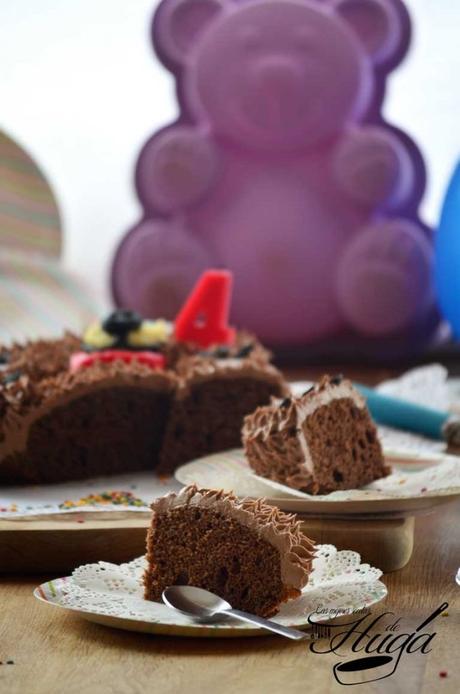Tarta de osito porción